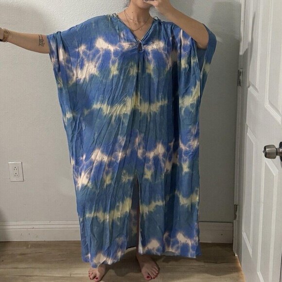 & OTHER STORIES Tie Dye Print Caftan sz Large L‎ Cover Up - Picture 1 of 9